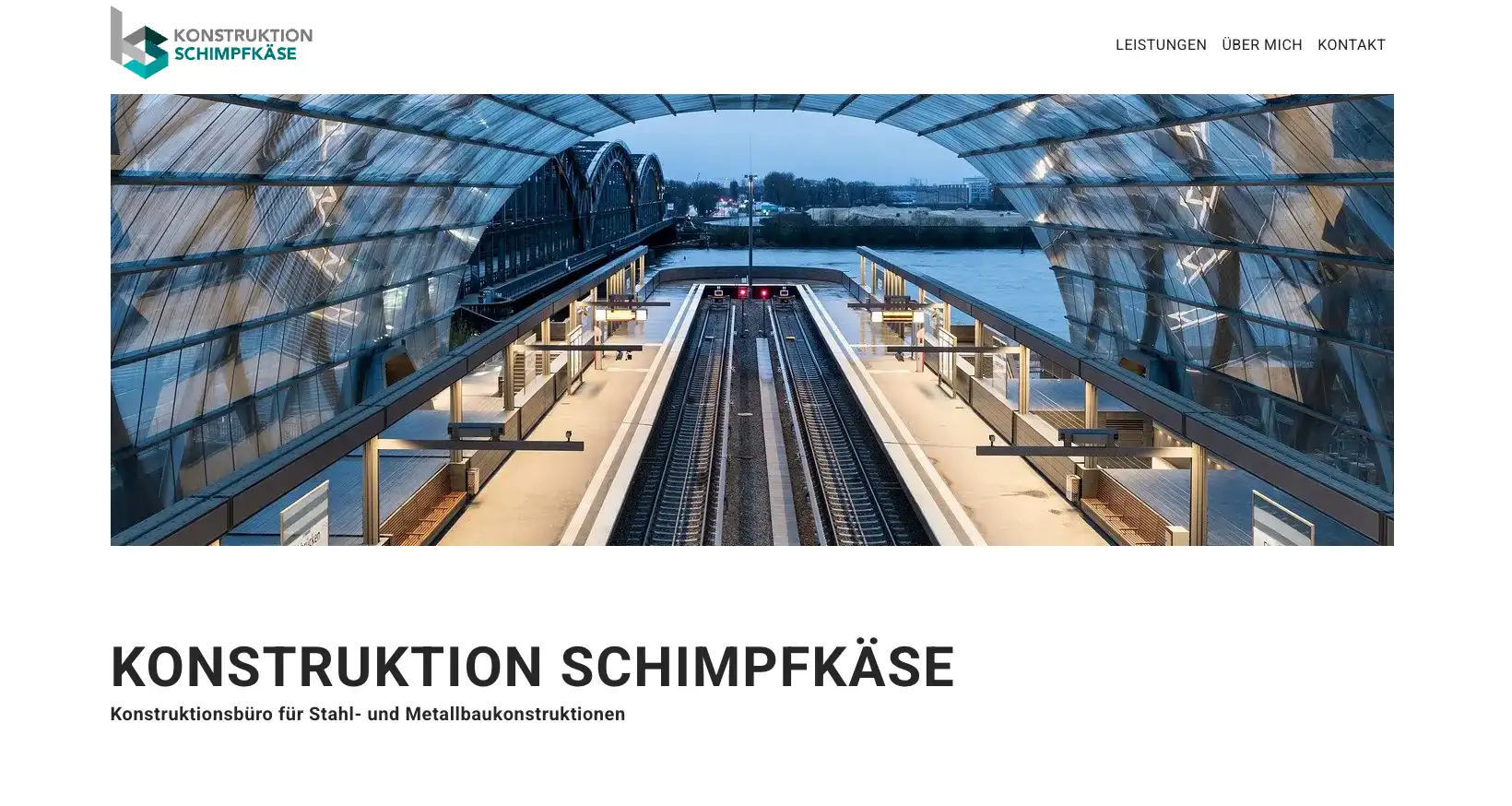Corporate Webdesign für Konstruktion Schimpfkäse – Ingenieurbüro für innovative Stahl- und Metallbaukonstruktionen sowie CAD-Planung