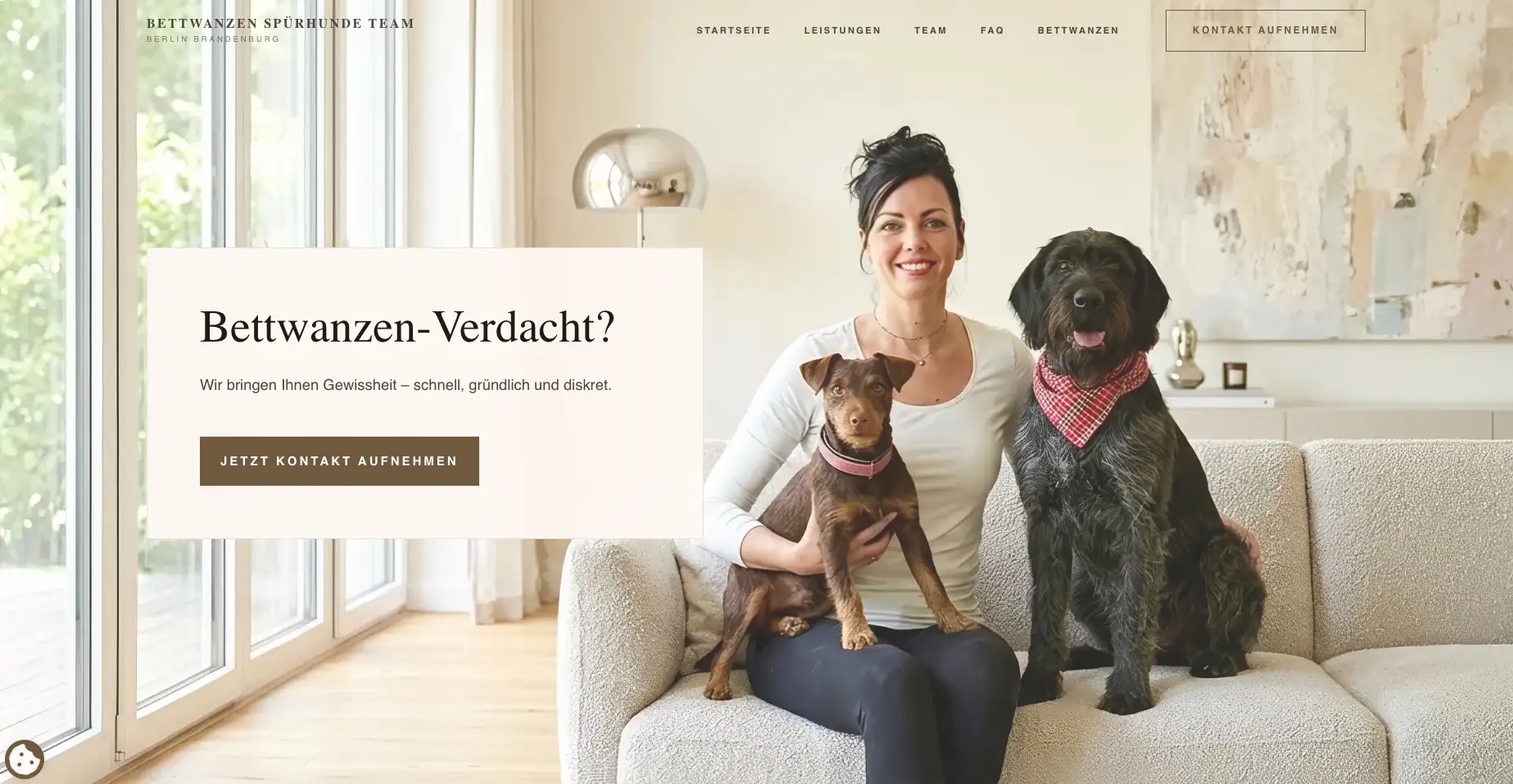 Zertifiziertes Bettwanzen-Spürhunde Team Berlin Brandenburg – Diskrete Detektion und On-Page SEO für die Online-Sichtbarkeit