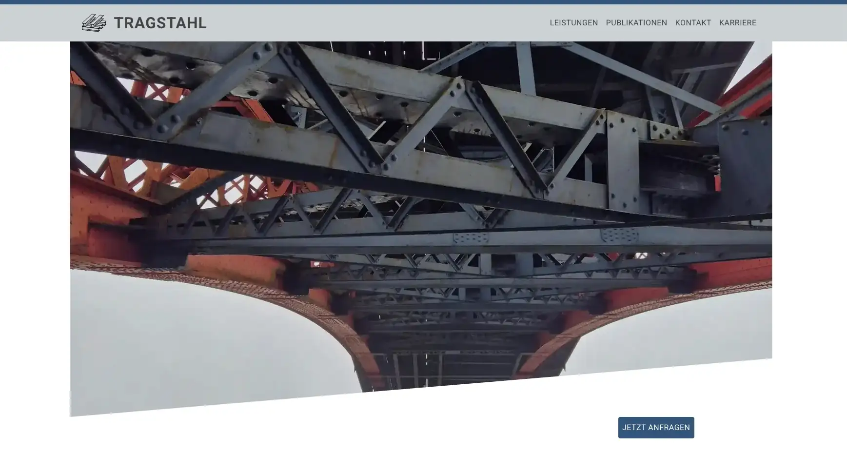 Responsive Webdesign für das Konstruktionsbüro Tragstahl GmbH in Werneuchen – 3D-Engineering und Tragwerksplanung