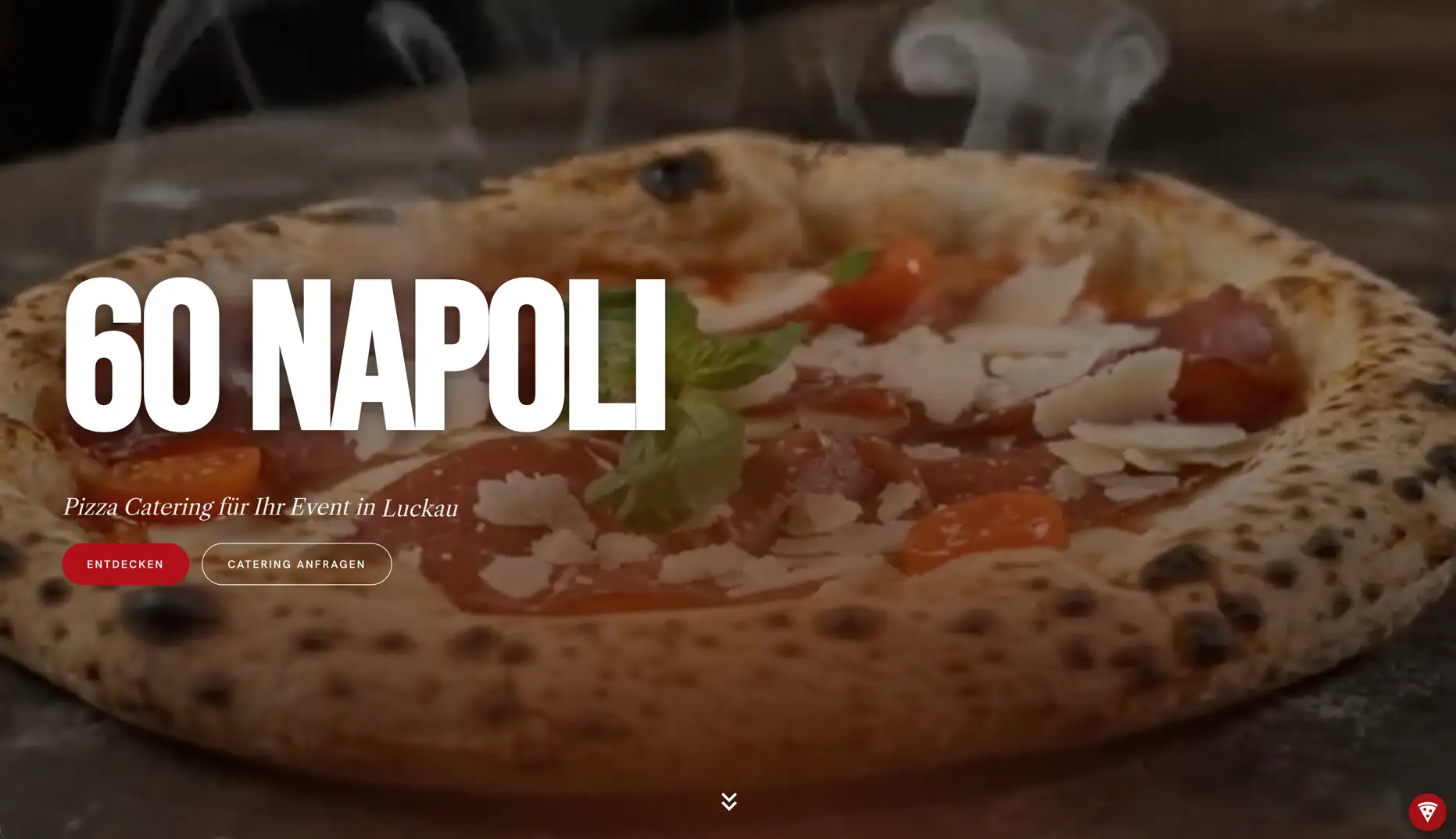 Webdesign für 60 Napoli – Pizza-Catering-Service für Events in Luckau mit frisch gebackener neapolitanischer Pizza in Premium-Qualität